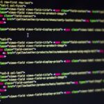 Syntax-highlighted code in an editor